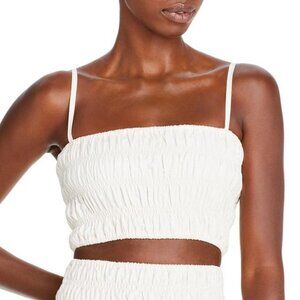 NEW Faithfull the Brand Women's IVORY  Liya Cotton Stretch Cami Top Size XXL